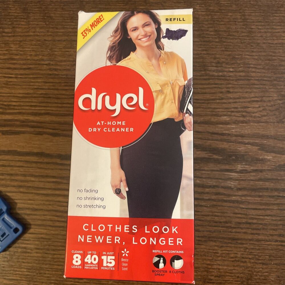 Dryel at-Home Dry Cleaner Refill Kit - 8 Loads - NIB